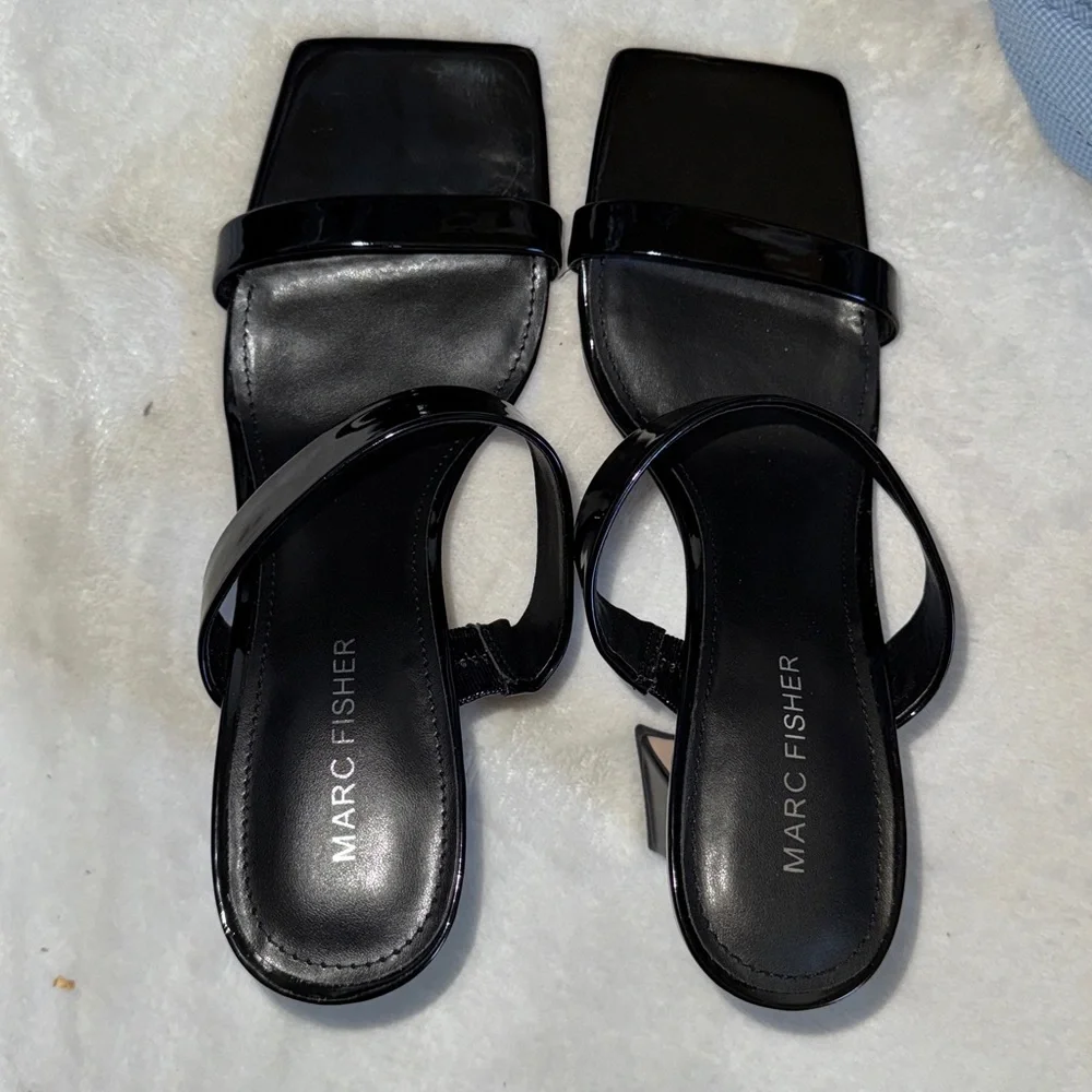 Marc Fisher Black Patent Heels